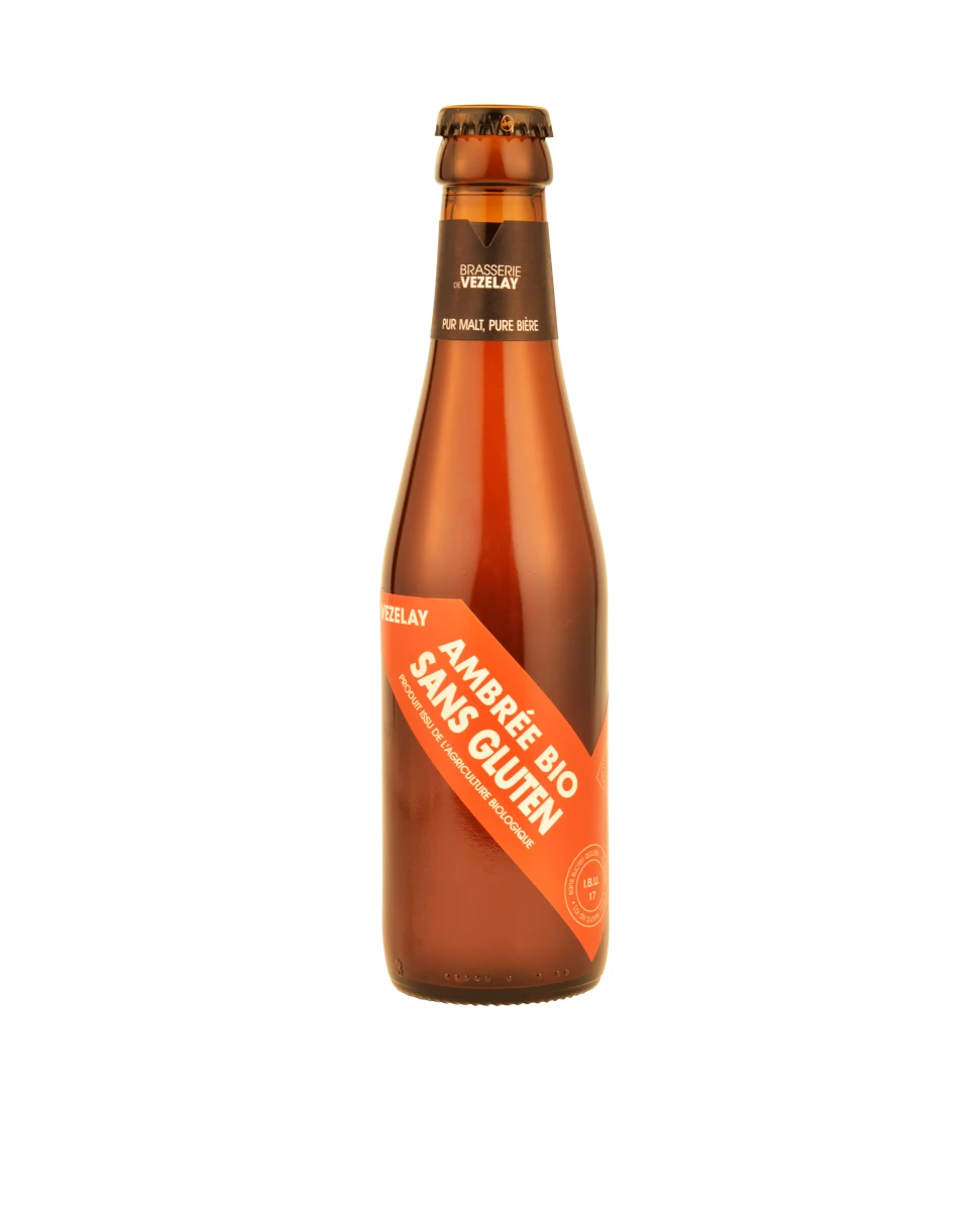 Bière Ambrée Bio Sans Gluten - 250ml - Brasserie de Vezelay