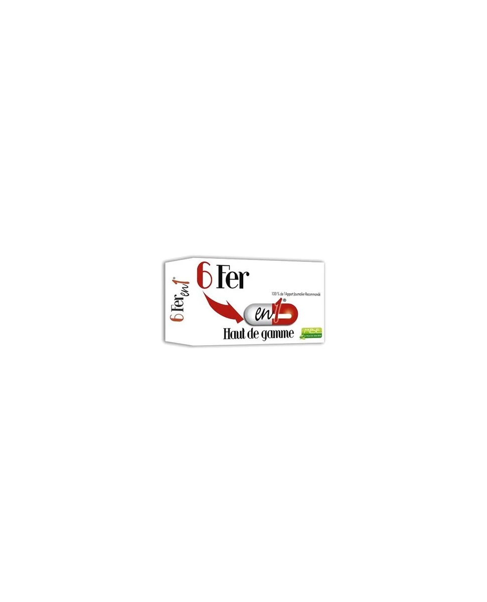6 Fer en 1 - Haut de Gamme - 60 Gélules- MBE