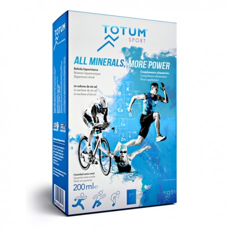 Totum Sport Boisson Hypertonique - 10 sachets de 20ml - Laboratoire Quinton