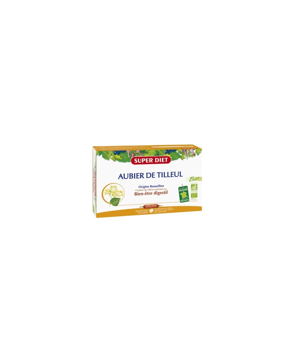 Aubier de Tilleul - 20 Ampoules de 15ml - SuperDiet
