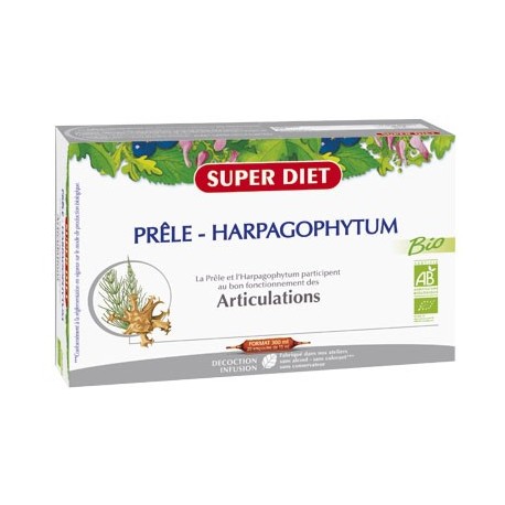 Prêle et Harpagophytum - 20 Ampoules de 15ml - SuperDiet