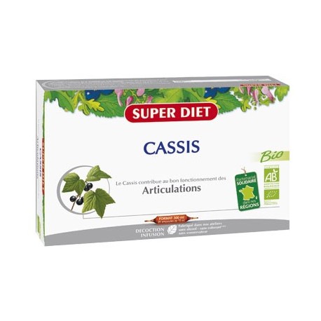 Cassis - 20 Ampoules de 15ml - SuperDiet