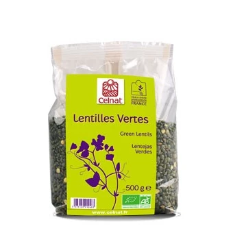 Lentilles Vertes, Celnat, 500g