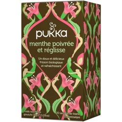 Menthe Poivrée et Réglisse - 20 sachets -Pukka