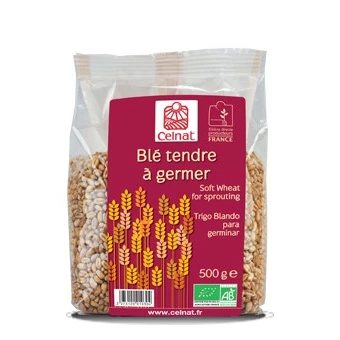 Blé Tendre à germer, Celnat, 500g