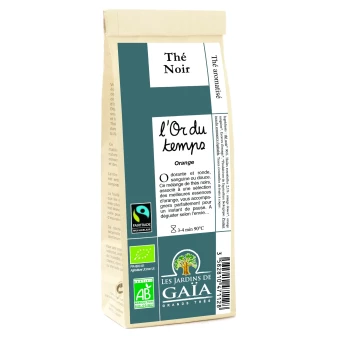 L'Or du Temps Orange, Thé Noir 100g-Les Jardins de Gaia