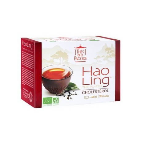 Hao Ling, Thé Pu-Erh, Cholestérol, 90 Infusettes - Thés de la Pagode