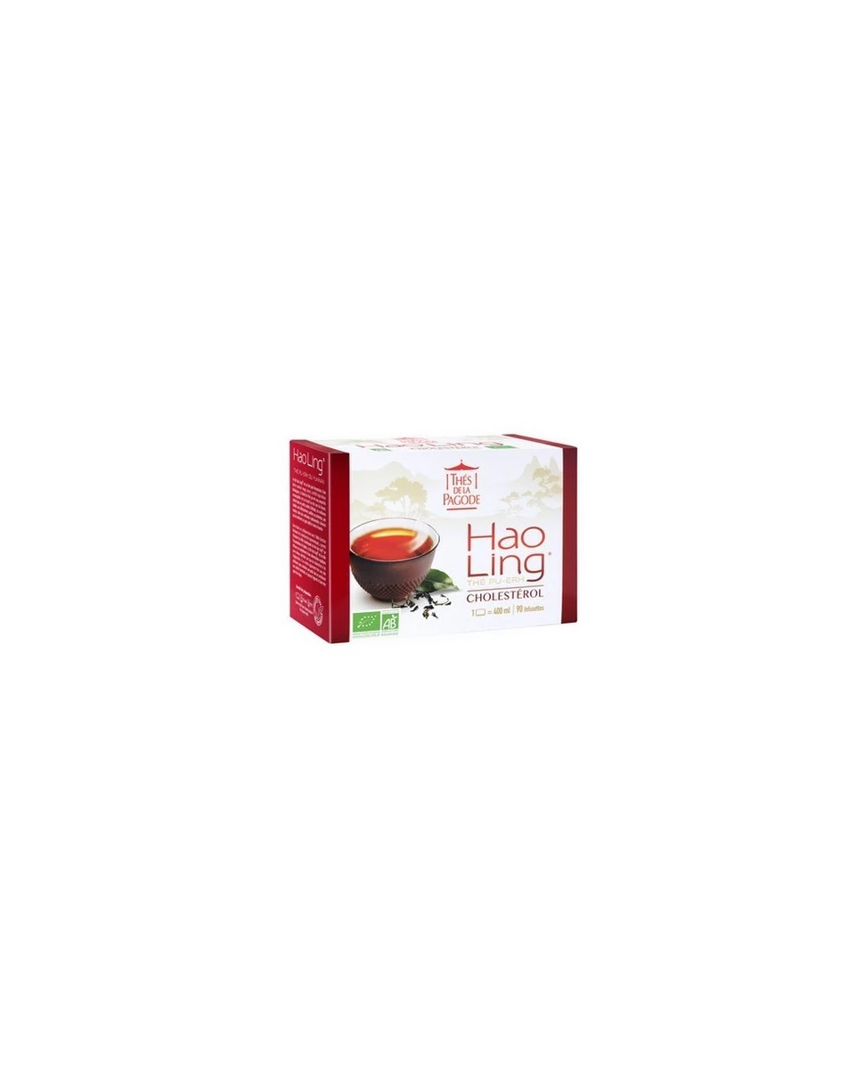 Hao Ling, Thé Pu-Erh, Cholestérol, 90 Infusettes - Thés de la Pagode