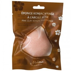 Eponge Konjac Visage à l'Argile Rose - 30g - Beliflor®