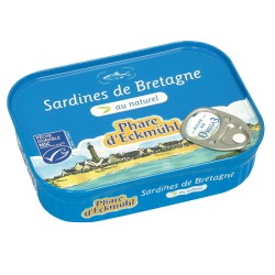Sardines de Bretagne au naturel - 135g - Phare d'Eckmühl