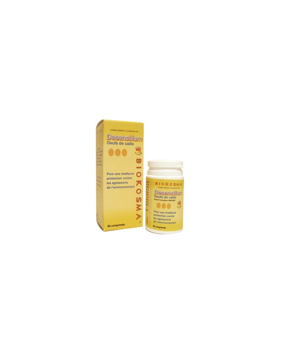 Desensilium Oeufs de caille - 60 Comprimés - BIOXYDIET