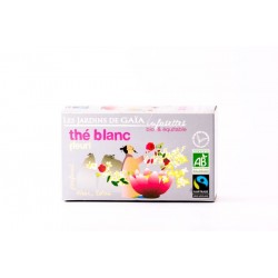 Thé Blanc Fleuri, Infusettes Bio 30g-Les Jardins de Gaia