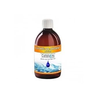 Cuivre - Or - Argent Colloïdal - 500ml - Laboratoire Catalyons