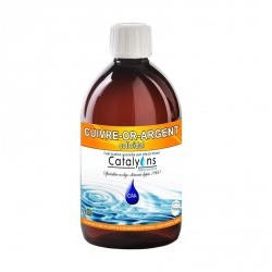 Cuivre - Or - Argent Colloïdal - 500ml - Laboratoire Catalyons