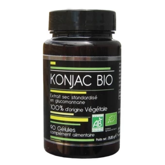 Konjac Bio 100% d'origine végétale - 90 Gélules -  Abiocom