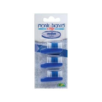 Recharge Brosse à dents Medium - 3 têtes - Monte-Bianco