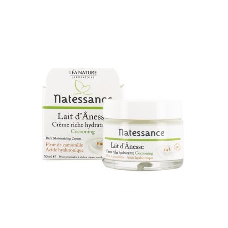 Crème riche hydratante Lait d'Anesse - 50ml - Natessance