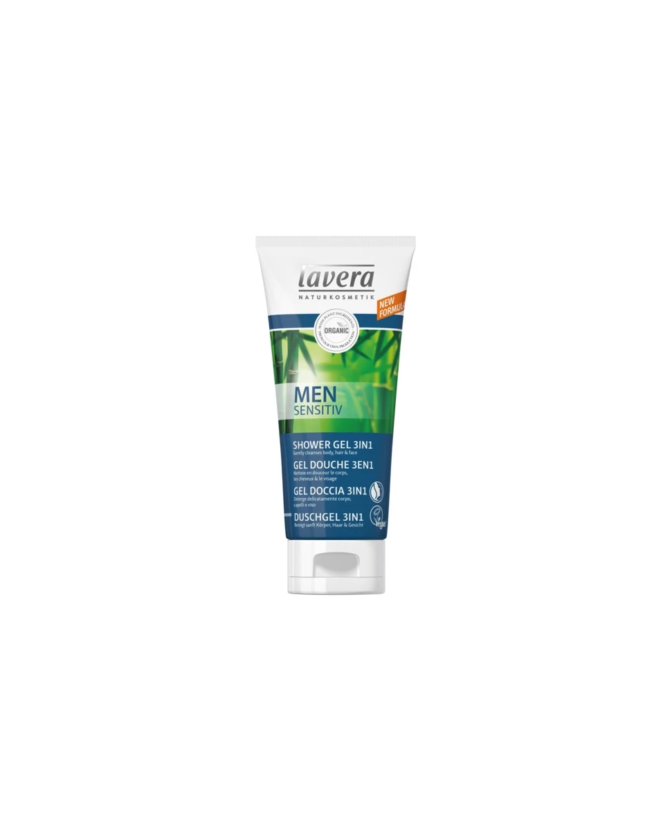 Gel Douche 3 en 1 Men Sensitiv - 200mL - Lavera