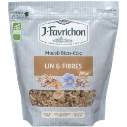 Muesli Croustillant Lin et Fibres 500g-Joseph Favrichon