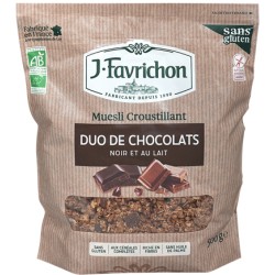 Muesli Croustillant Duo de Chocolats 500g - Joseph Favrichon