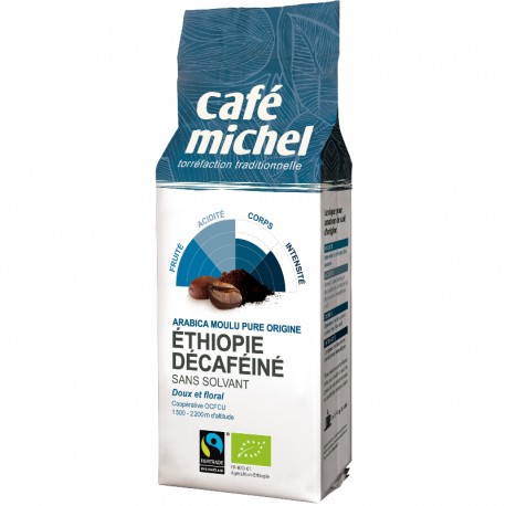 Arabica Moulu Ethiopie Décaféiné 250g - Café Michel