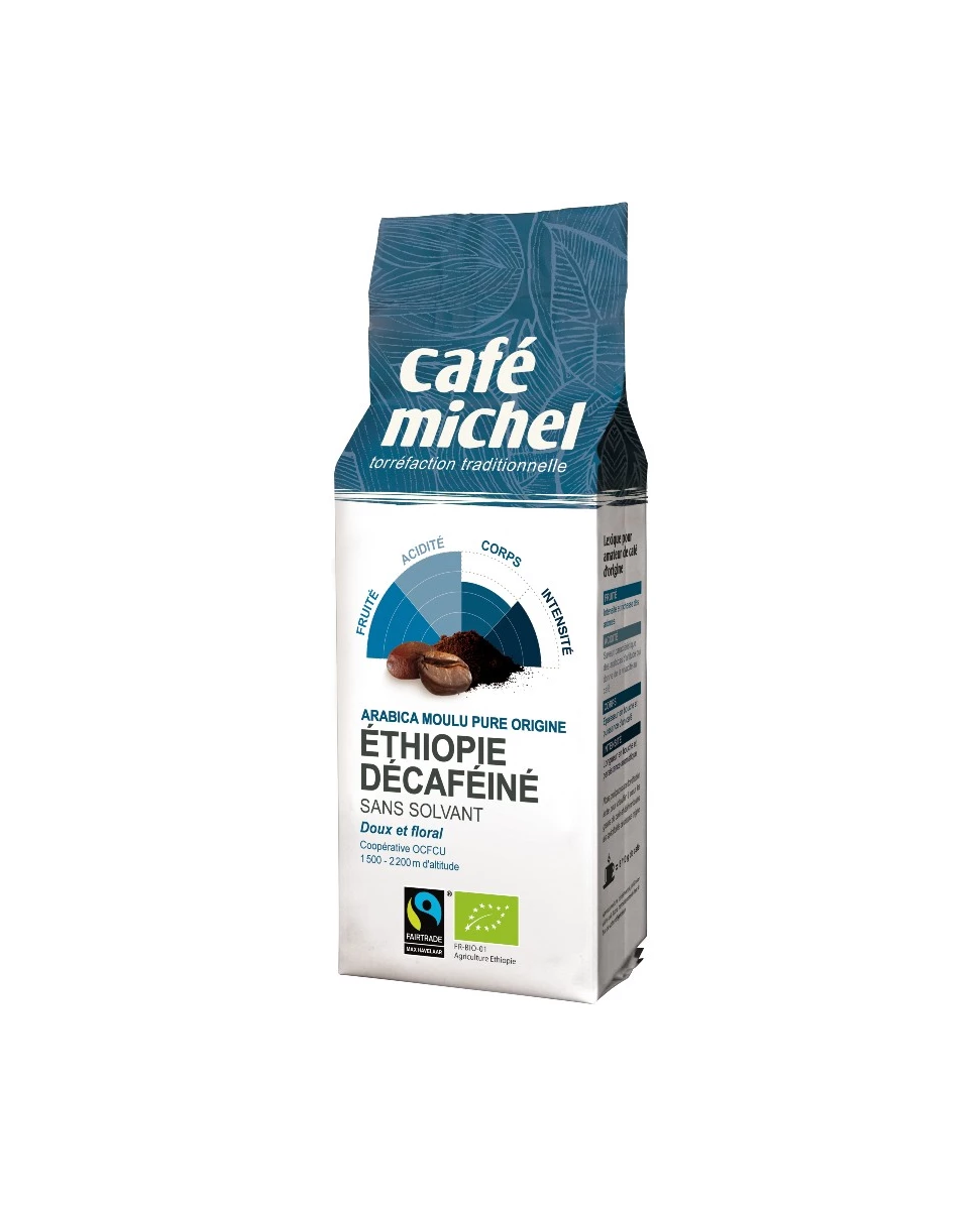 Arabica Moulu Ethiopie Décaféiné 250g - Café Michel