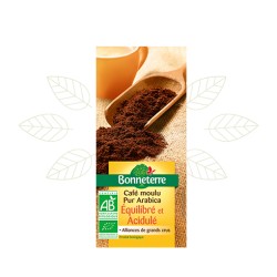 Café moulu Pur Arabica Equilibré et Acidulé 250g - Bonneterre