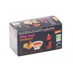 Thé Noir Breakfast, Infusettes Bio 32g-Les Jardins de Gaia