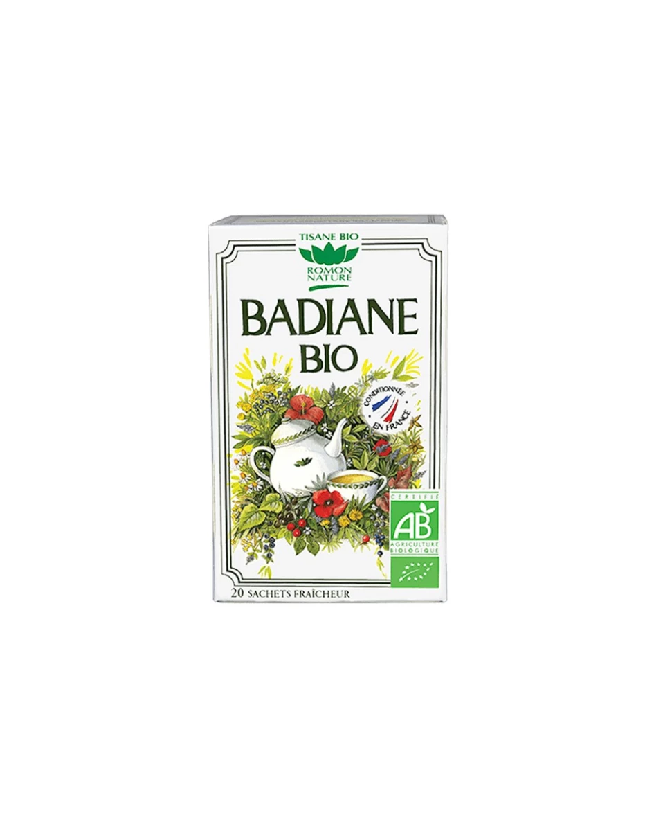 Tisane Badiane Bio - 20 Sachets - Romon nature