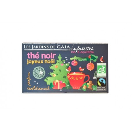 Thé Noir Joyeux Noel, Infusettes Bio 32g-Les Jardins de Gaia