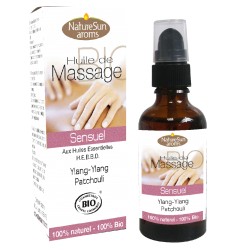 Huile de Massage Sensuel 100% naturelle - 50ml - NaturSun'Aroms