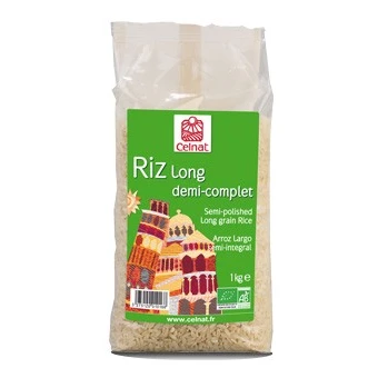 Riz Long demi-complet, Celnat, 1kg