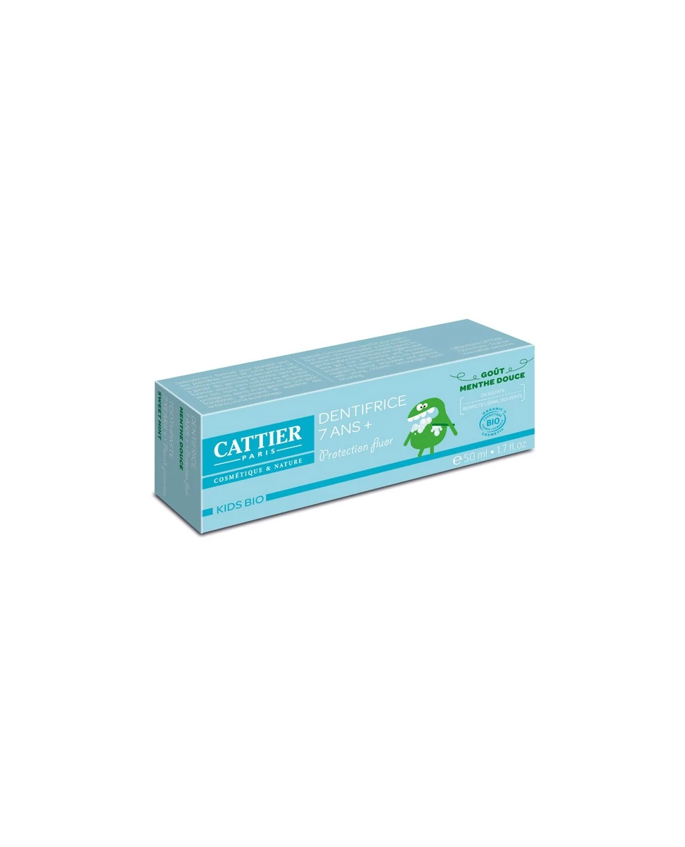 Dentifrice 7 ans + Goût Menthe Douce - 50ml - CATTIER