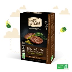 Biscuits Tentation Thé Vert Matcha 130g - Le Moulin du Pivert