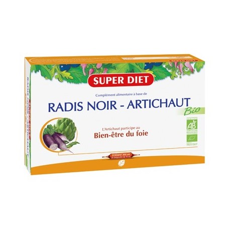 Radis Noir / Artichaut - 20 Ampoules de 15ml - SuperDiet