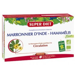 Marronier d'Inde / Hamamélis Bio - 20 Ampoules de 15ml - SuperDiet