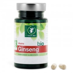 Ginseng bio Complément Alimentaire - 60 gélules - Boutique Nature