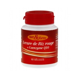 Levure de Riz Rouge + Coezyme Q10 - 60 Gélules - Nat & Form