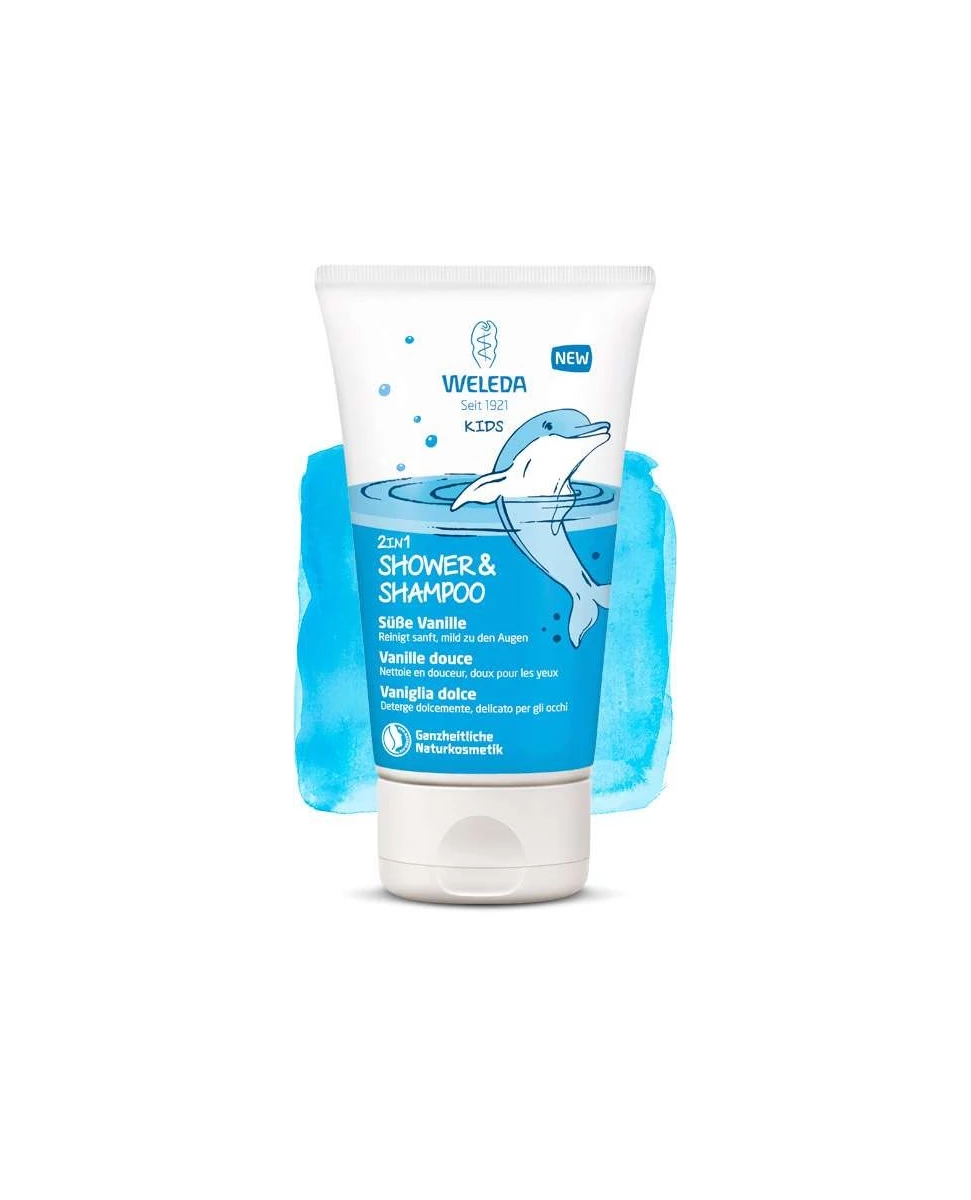 Crème Lavante Corps et Cheveux au Calendula 200ml-Weleda