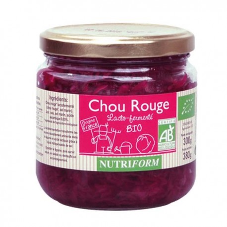 Chou Rouge Lacto-fermenté 380g-Nutriform