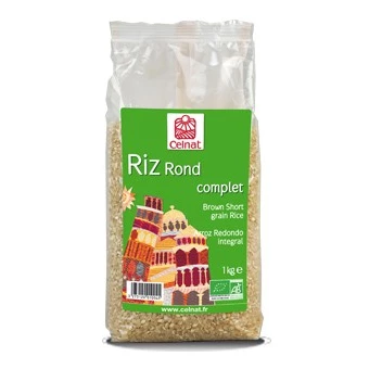 Riz Rond Complet, Celnat, 1kg