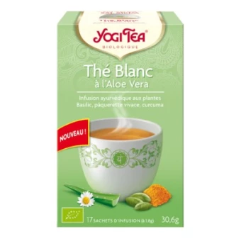 Thé Blanc à l'Aloe Vera - 17 infusettes - Yogi Tea