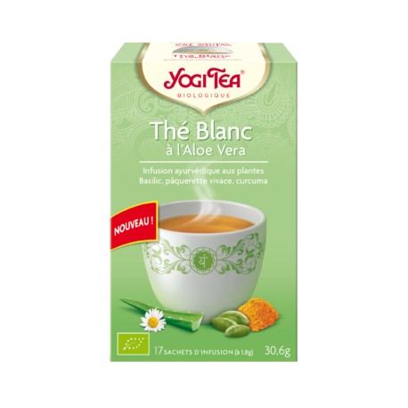 Thé Blanc à l'Aloe Vera - 17 infusettes - Yogi Tea