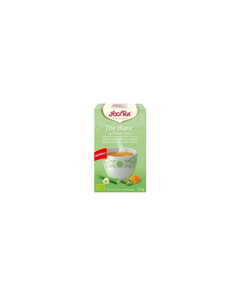Thé Blanc à l'Aloe Vera - 17 infusettes - Yogi Tea