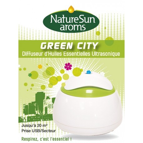 Green City Diffuseur d'Huiles Essentielles Ultrasonique - NaturSun'Aroms