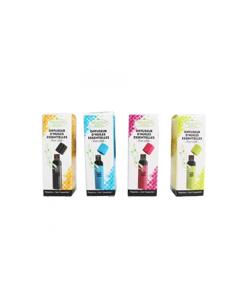 Diffuseur d'Huiles Essentielles Port USB Noir - NaturSun'Aroms