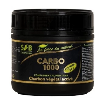 Carbo 1000 Charbon Végétal activé - 150g (Poudre) - Laboratoires SFB