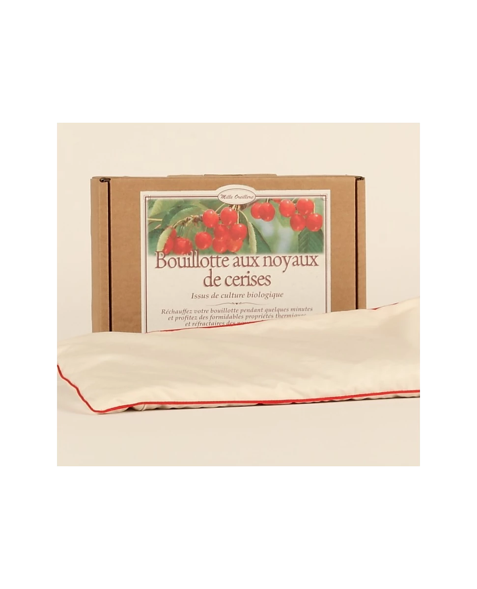 Bouillotte aux noyaux de cerises bio - Mille Oreillers