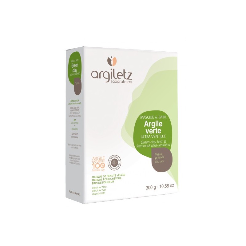 Argile Verte Ultraventilée Poudre - 300g - Argiletz