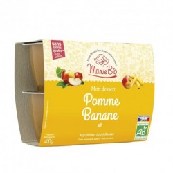 Purée de Pomme et de Banane Bio - 4x100g - Mamie Bio